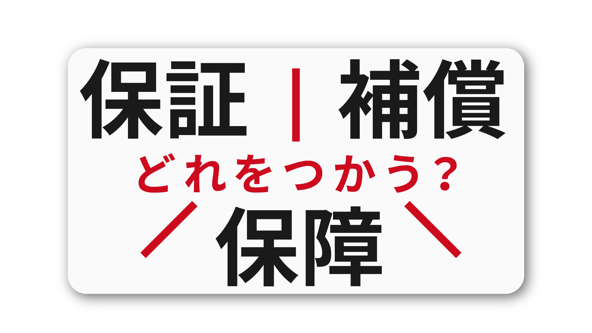 「保証」「補償」「保障」の違い：ビジネスパーソンのための正しい使い分け入門